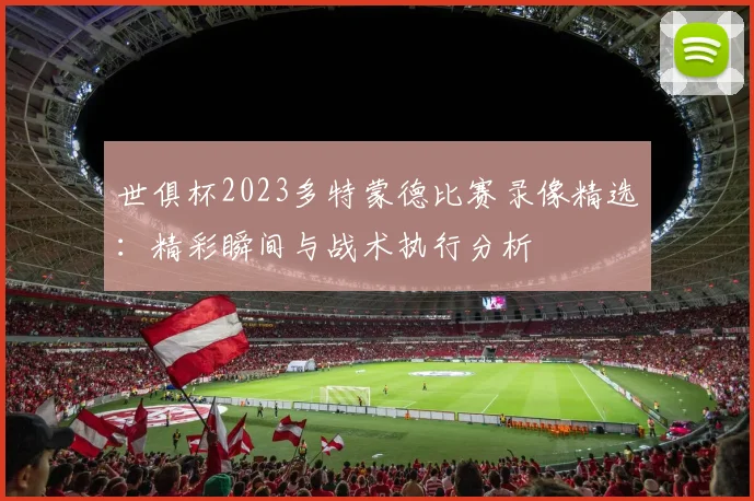 世俱杯2023多特蒙德比赛录像精选：精彩瞬间与战术执行分析
